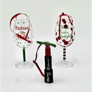 New and never used HMK (Hallmark) Christmas tree ornaments.